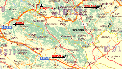 scanno cartina